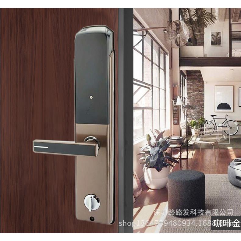 指纹家锁防门指纹密盗码锁半导体指纹锁用2018-指指纹锁防盗门锁