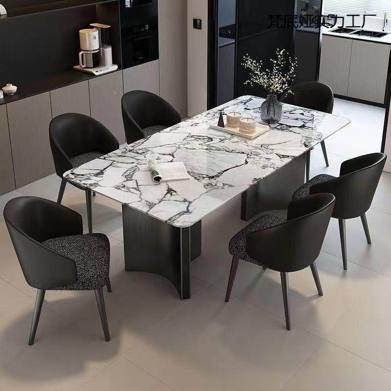 轻奢形奢石餐1234桌椅组合意式长方餐饭桌现代家简约小户型用大理,商业/办公家具,餐桌椅系列,淘宝优惠券,粉丝福利购,淘宝优惠卷