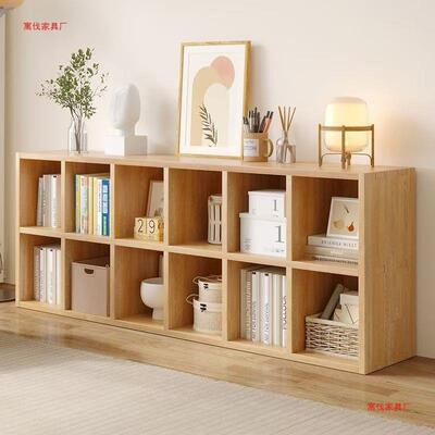 全实木格柜子书架落书地置物XCK架儿园包柜矮书柜家用收纳柜置幼