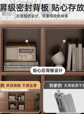 书柜储物柜一体沙发边柜幼儿园书柜古风子柜家用柜格子YUX墙靠中