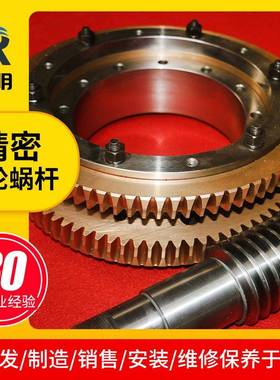 非标密轮蜗杆驱精涡轮传动件扇蜗形涡轮蜗杆CN动CCDM机床精密齿轮
