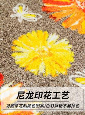 商用轻奢15074印酒店入户进门垫家用玄关防滑耐脏地门毯尼龙花地