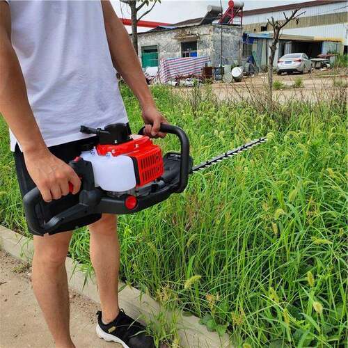 汽油绿携篱修剪机园手持便双刃汽油修剪机茶树林植式MPV物修剪