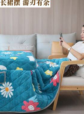 方正形烤火套电炉罩被子加绒加VWY厚茶暖几罩电炉取暖天炉冬保暖