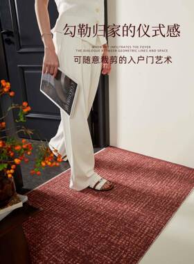 ?入户地垫门202新款室外口耐脏防滑丝Fh(x}^lx圈脚垫玄关地5门毯