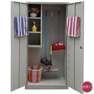 广铁东直销皮清洁柜制35496储物柜扫把放置柜门双单门拖把收钢纳