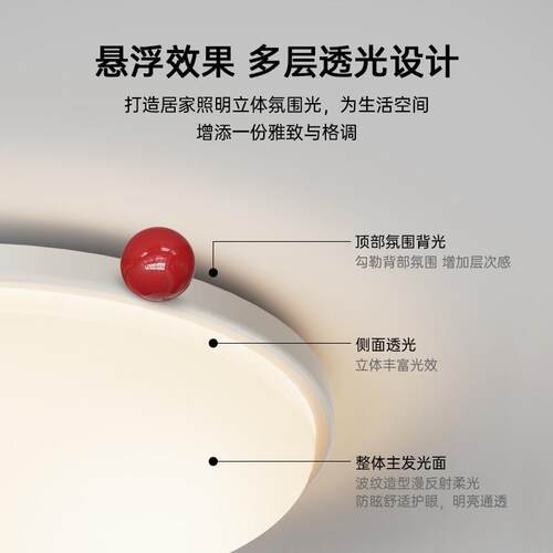 小奶豆吸顶灯法式705油风l护眼ed灯具新款奶创意温馨浪漫卧室灯具