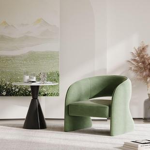 创意网红单人沙HXdy2023发师客厅简约现代设计休闲接洽待谈沙发椅