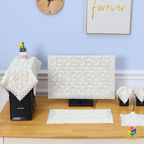 ?2脑防盖尘罩224寸27寸32寸液晶显电示器防尘布罩纯棉布FNZ套防晒