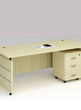 办公职员电脑桌家用单人写字1.4台米办公1桌QBI.6米教师财桌椅组