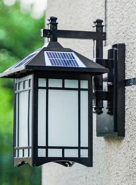 中阳式院复古E户外防水小区走廊壁灯室外小区台灯太阳86628能LD庭