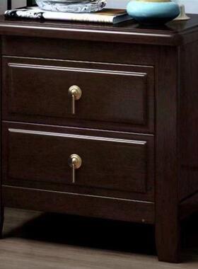 冲中式实木床头柜简31940约卧量室家用小子柜收纳床储物柜整装边