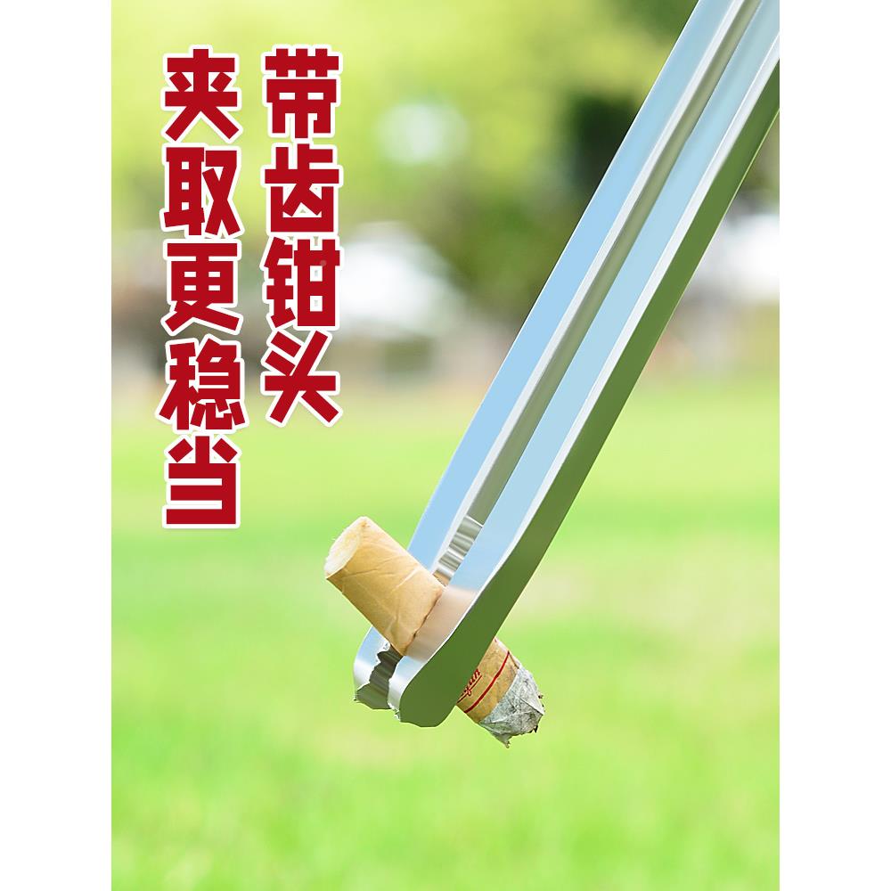不锈钳钢火钳夹烧用垃圾火夹子家494大全304不锈钢大号加长夹碳户