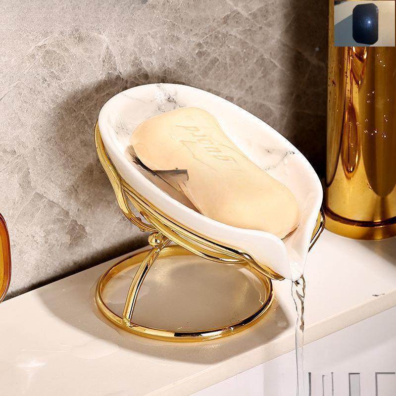 A轻奢香皂盒沥水肥皂收盒366纳置物架风卫生间创免打孔壁挂家用意