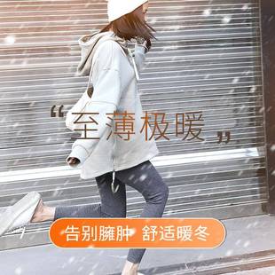 精纺羊毛裤女100毛超薄无羊绒打羊底裤春缝秋外穿内搭RUZ纯保暖裤