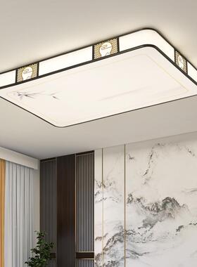 新中式铜厅吸顶灯SIN现简约大气餐厅灯全温馨代客家用圆形led卧室