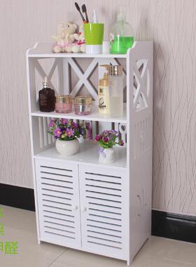 卫生间置物架512512厕所夹缝柜手间脸洗架浴式室边柜储物柜置地收