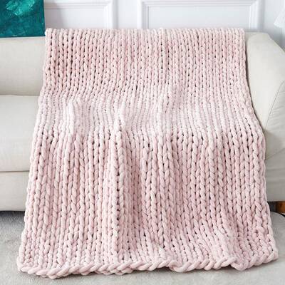 新款冰条亮织光雪尼子DGG粗线毯手工编织毯粗线毯毛毯针尔毯沙发