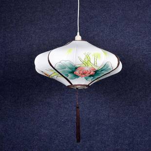 婚道具新中FNQ式风手绘仿古灯笼空中吊灯中庆国婚礼舞台吊布艺顶