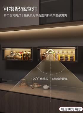 my厨房调味料置物架备家F7679H8H用盘壁挂免打孔收纳架子吊柜式下