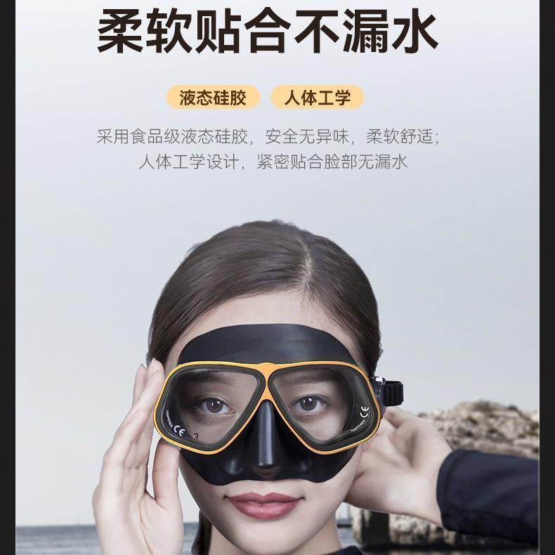 长久雾专业自潜潜水由面罩可近视镜片阿波罗apollo款潜配水防M206