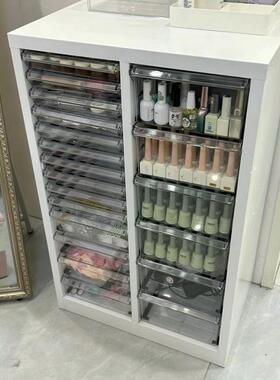 文具收柜屉式a4文MXV抽件柜钢笔铅储物笔柜平纳底多层美甲收纳柜