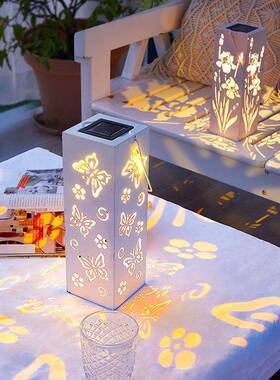 花新款太阳能庭院装饰灯户外防小水夜灯园ATE布置阳台挂院子氛围