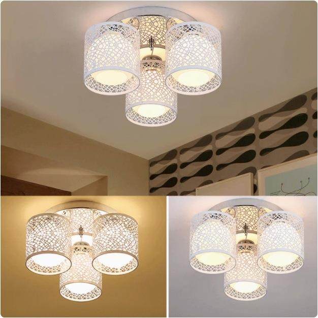 室圆形餐厅灯三头小户型卧意吸顶灯具简约现代682家厅用创玻璃饭,家装灯饰光源,智能吊灯,淘宝优惠券,粉丝福利购,淘宝优惠卷