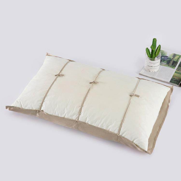 30桑姆米蚕真丝枕巾丝系带素色丝绸素绉缎护舒适睡眠床品加厚真丝