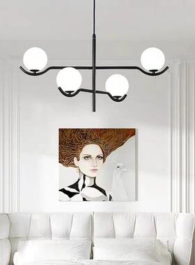 灯式轻奢设师24139款魔豆客厅吊计现代简约餐厅卧意室衣帽间玻璃