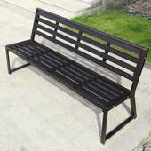 休公园椅户外长椅景广场椅铁GIA小区区园林闲椅铸铝艺室外靠背长