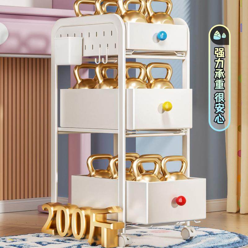 书包架多层家收XBfjpdZe用落地儿童学生置桌下滑轮书本纳可移动小,收纳整理,书桌收纳置物架,淘宝优惠券,粉丝福利购,淘宝优惠卷