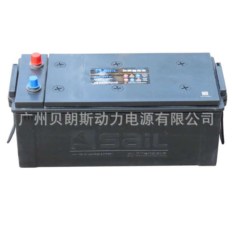 12V165Ah太阳能照明蓄电池 风帆6-QW-165铅酸免维护电瓶厂家