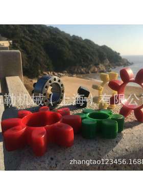 梅花联轴器弹性体ROPLEX缓冲垫CJ42减震胶圈/软连结对轮圈红色GR