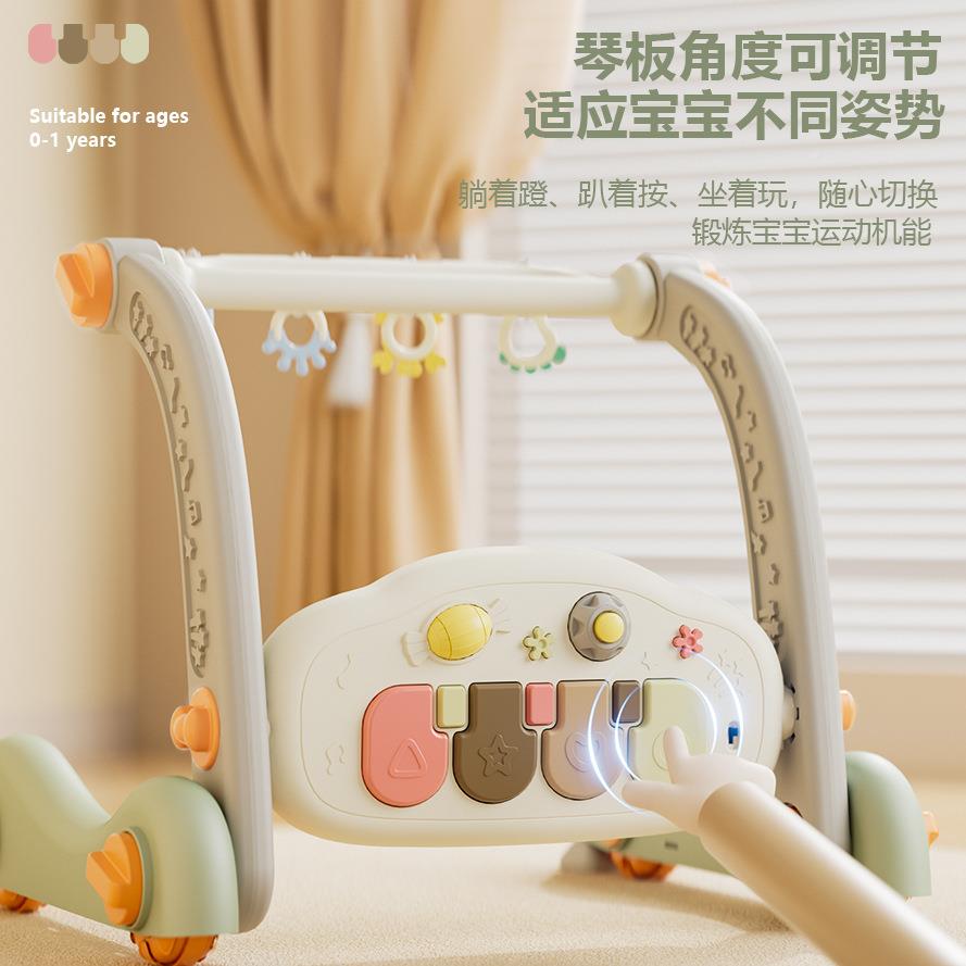 婴儿脚钢琴健身架学步车0-踏6846玩个月1岁礼新生儿早教幼宝宝具