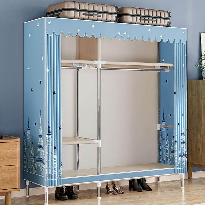 简易衣柜437新款224爆家用卧租室组装布0衣柜结实耐用宿舍出房衣