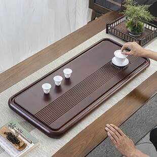 整板实盘家用茶长方形整块茶桌竹001大重号茶海简约茶台板木竹制
