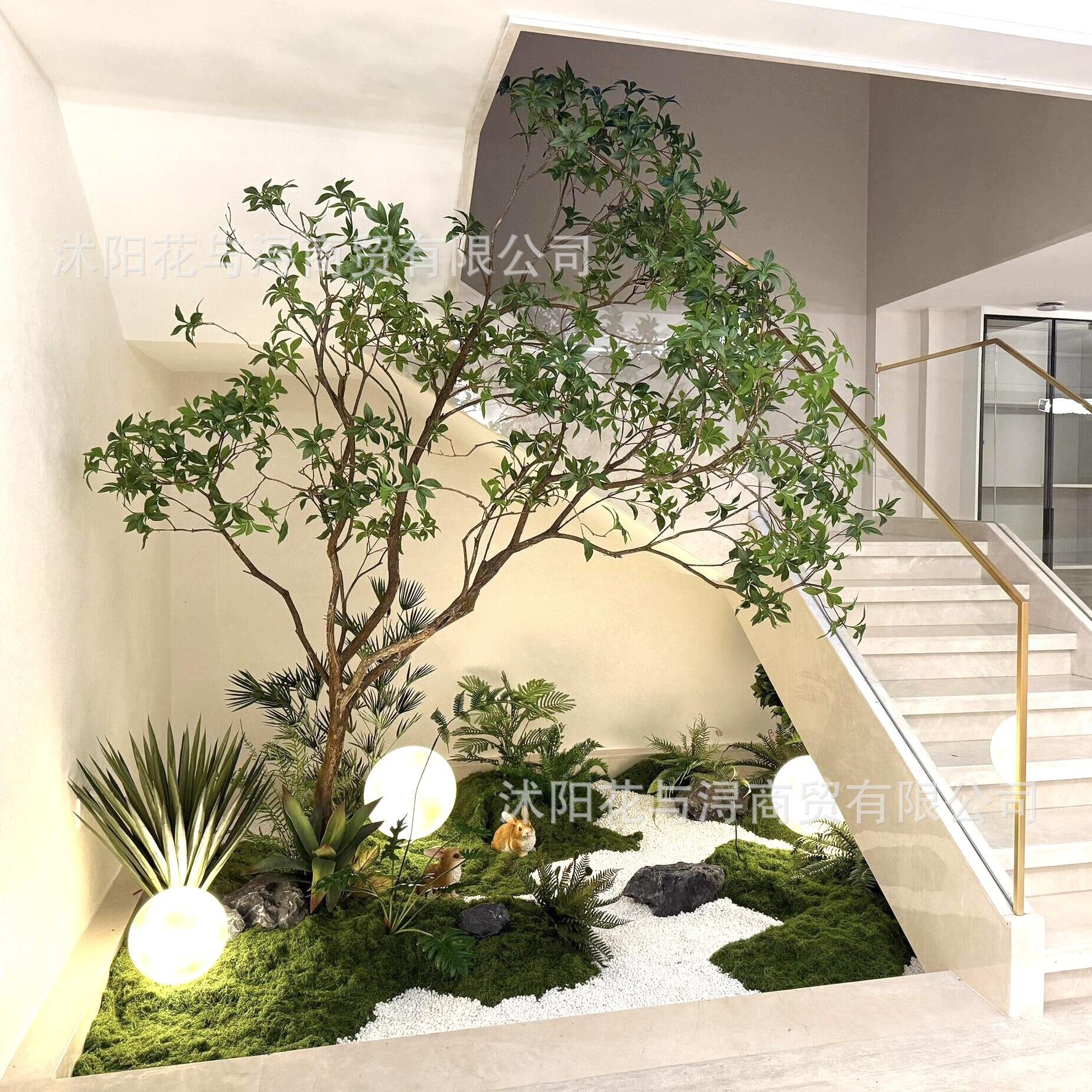 马醉木仿真绿植装饰植物造景室内大型落地假树景观橱窗装饰吊钟树