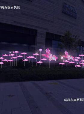 创意婚庆户布外道具幻彩发光鲤NNS鱼灯铺商场置店吊顶吊饰橱窗美