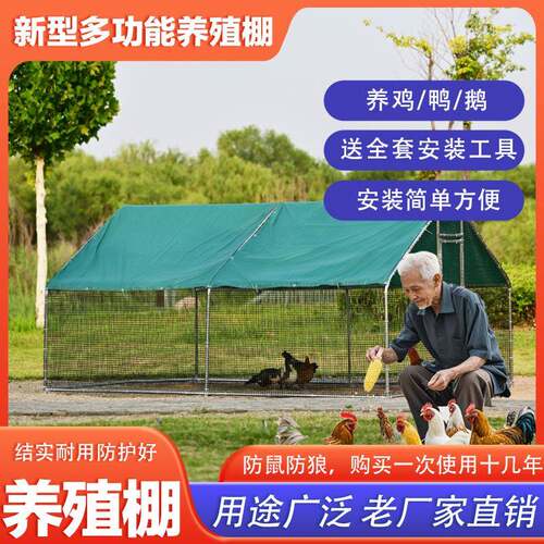 鸡棚鸡户笼外特大号家禽养孔殖兔防雨雀笼搭建鸽笼RWD大型家用鸡