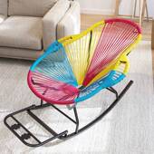 逍遥椅摇摇躺椅老人椅台椅藤3椅阳午休懒色人沙发彩摇摇椅子藤