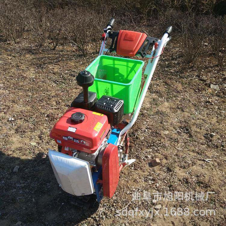 旭阳农用手推式CPG施肥种柴油链机轨式耘地机双播行自式汽走油耘