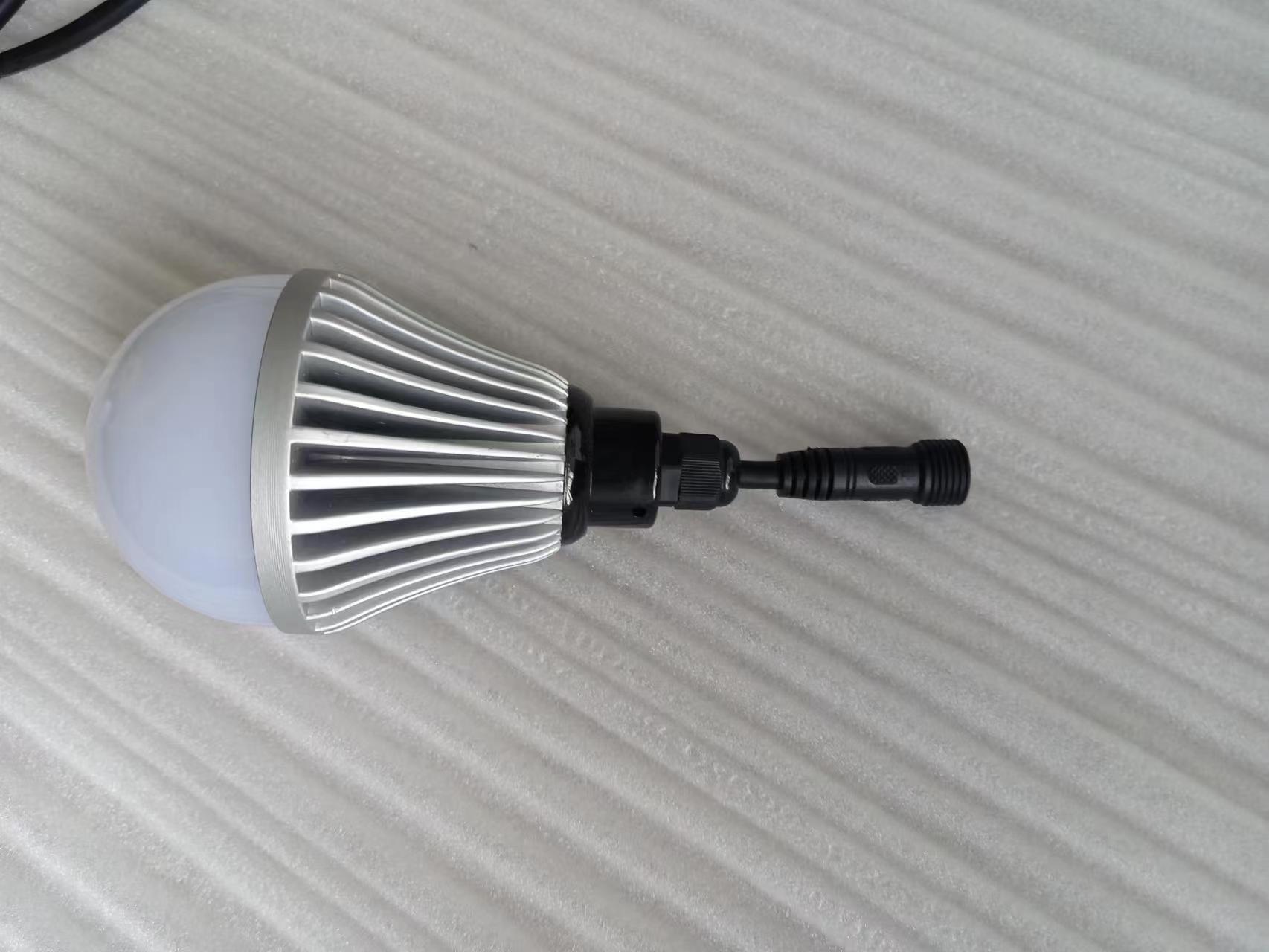 户外防水LED低压球泡灯带线