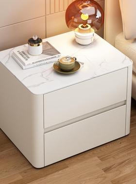 简TWY约现柜代板床头卧室实木岩小柜奢感收纳轻柜子