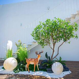 醉马木内仿真绿植造景吊钟树室设计橱窗装饰X83醉树大型仿真马木