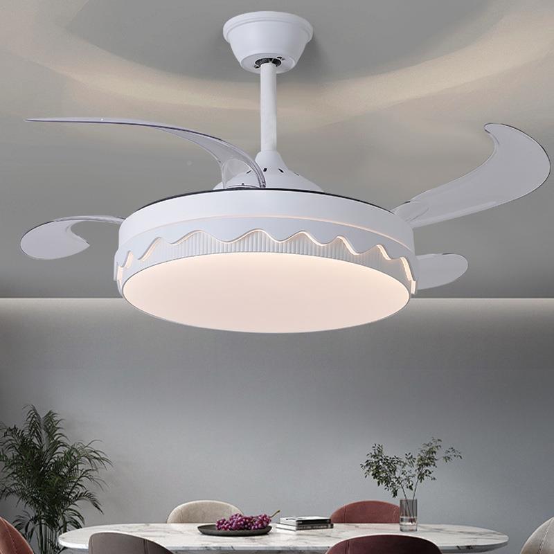 铜全电机隐形静音风扇灯扇灯款超亮吊客705厅卧室餐厅风新扇吊灯