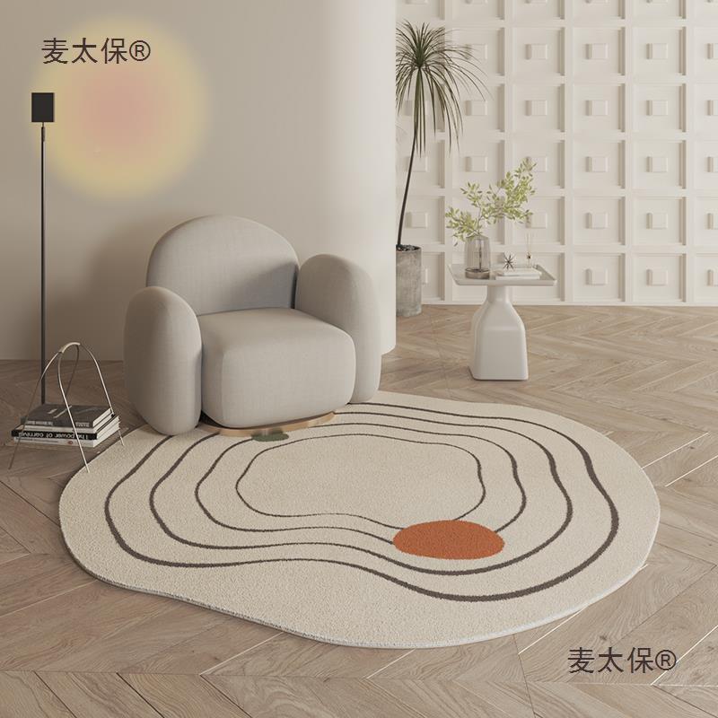 ipToe曲流觞T形地一毯客厅茶几垫耐脏不规麦太保则卧室沙发异地麦