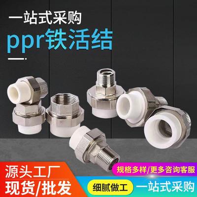 PPR外活管接头丝铁活丝内外换双水铁管接头转换接水prp双FDK头接
