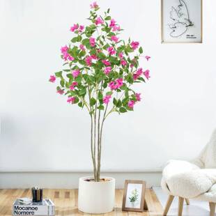 三角梅仿花落真绿植栽造景假树大型盆室内客厅地装饰品摆件202407