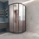 567舒沃伦扇型玻移移门弧形淋浴房家用化璃门钢干湿分离浴室淋浴